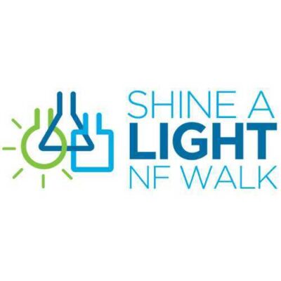 The logo for shine a light nf walk.