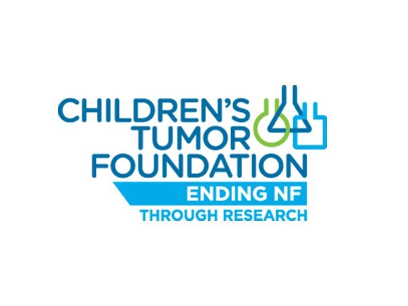 Logo of the children's tumor foundation with the tagline "ending nf through research.