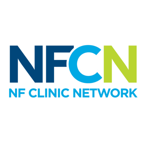 Logo of the NF Clinic Network with the letters "NFCN" in bold, where 'NF' is in blue, 'C' in white with a blue outline, and 'N' in green. Below the acronym, "NF Clinic Network" is written in blue text.