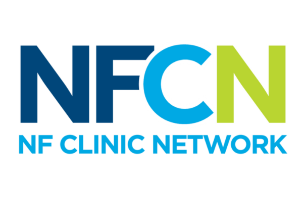 Logo of the NF Clinic Network with the letters "NFCN" in bold, where 'NF' is in blue, 'C' in white with a blue outline, and 'N' in green. Below the acronym, "NF Clinic Network" is written in blue text.