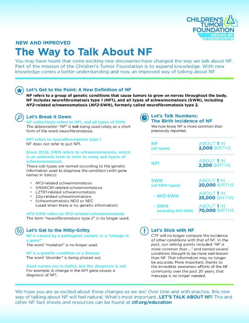 How to Talk About NF